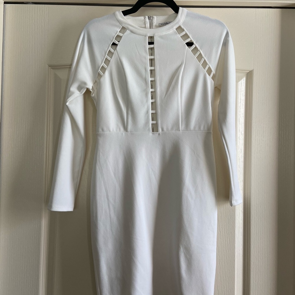 Long sleeve cocktail dress